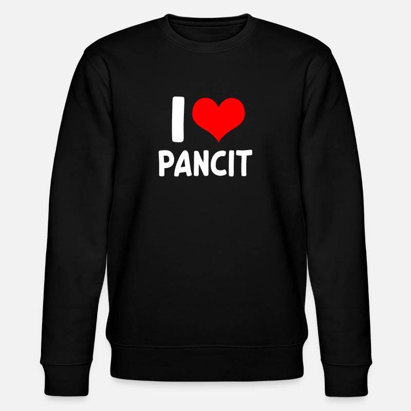 Ich Liebe Pancit - Stanley/Stella Unisex Bio-Sweatshirt CHANGER  - Schwarz