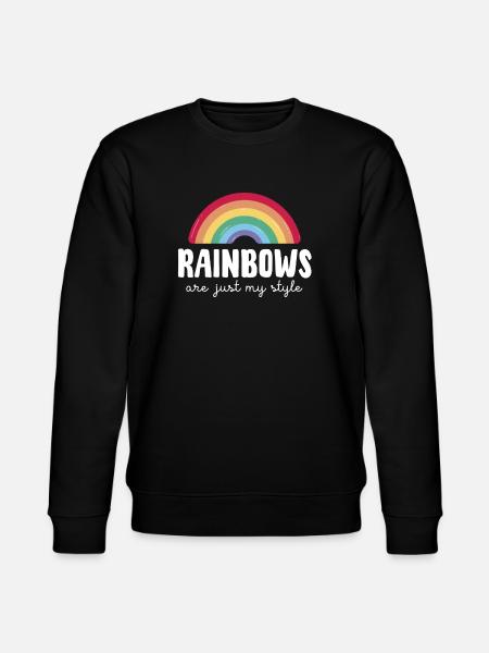 LGBTQ Rainbow Saying Pride Month - Stanley/Stella CHANGER Unisex Organic Sweatshirt - black