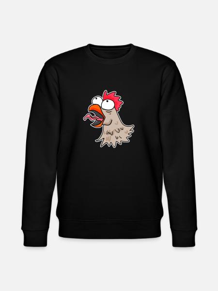 Chicken head chicken - Stanley/Stella CHANGER Unisex Organic Sweatshirt - black
