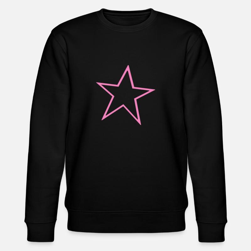Stern Rosa - Stanley/Stella Unisex Bio-Sweatshirt CHANGER  - Schwarz