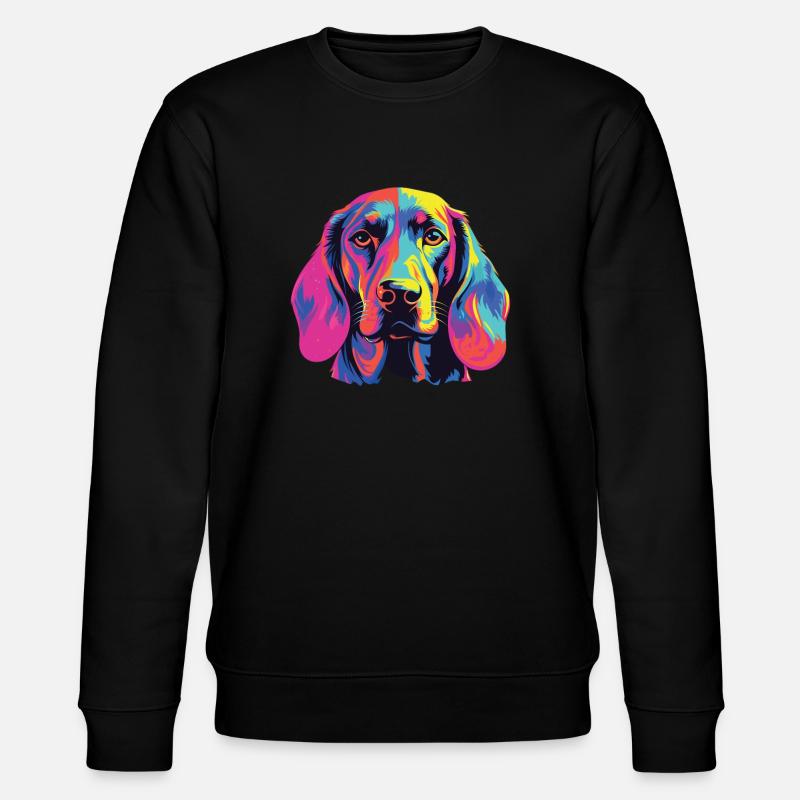 Wasserfarben Farbenfroher Bayerischer - Stanley/Stella Unisex Bio-Sweatshirt CHANGER  - Schwarz