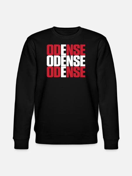 Odense Denmark Flag - Stanley/Stella CHANGER Unisex Organic Sweatshirt - black