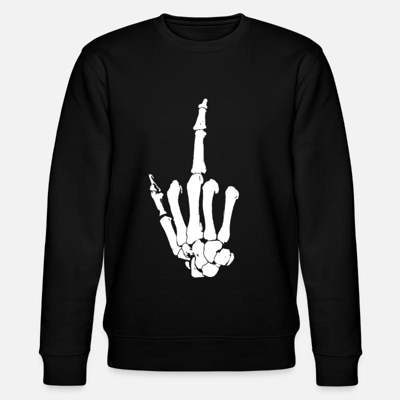 Mittelfinger - Stanley/Stella Unisex Bio-Sweatshirt CHANGER - Schwarz