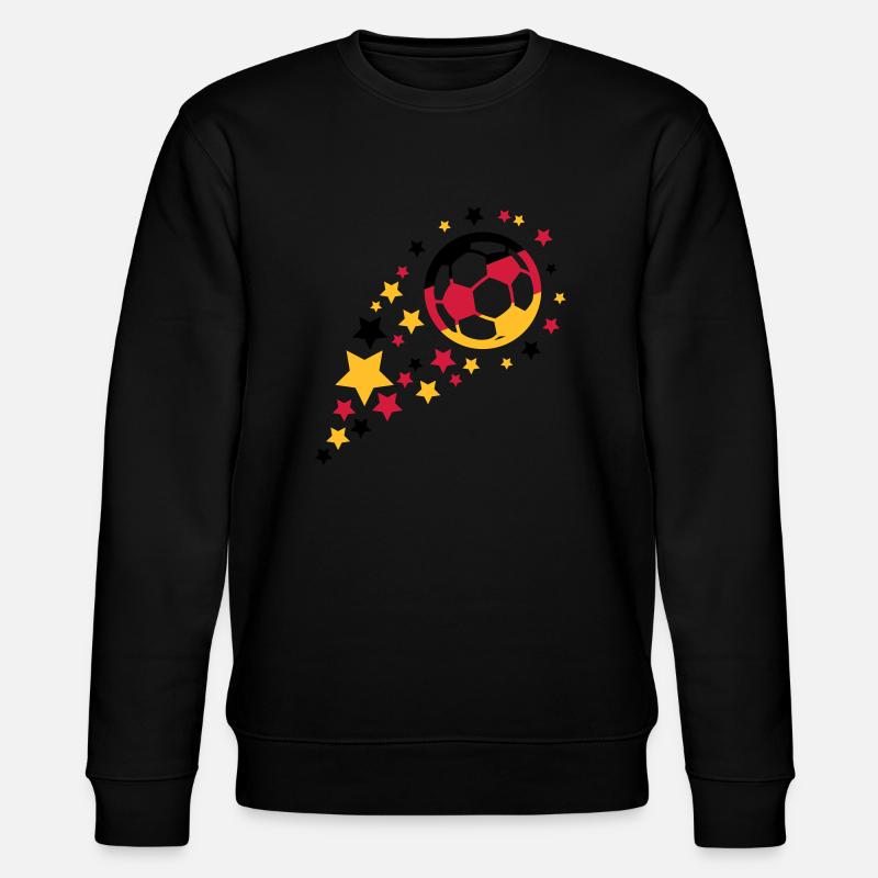 fußball design - Stanley/Stella Unisex Bio-Sweatshirt CHANGER  - Schwarz