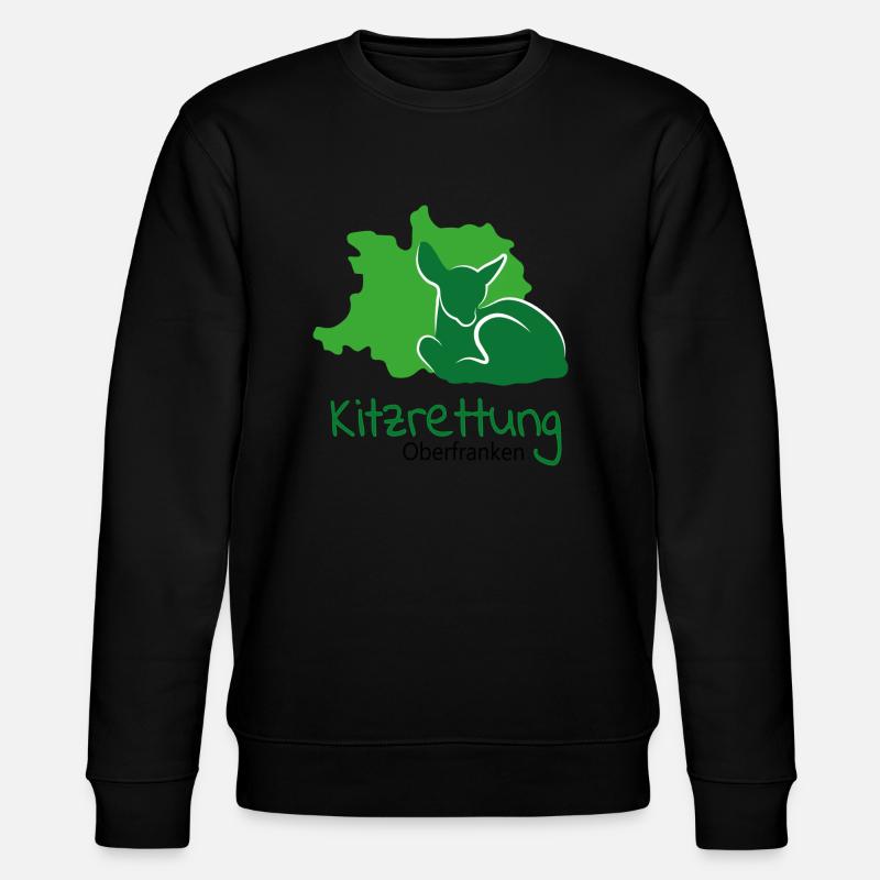 Kitzrettung Oberfranken - Stanley/Stella Unisex Bio-Sweatshirt CHANGER  - Schwarz