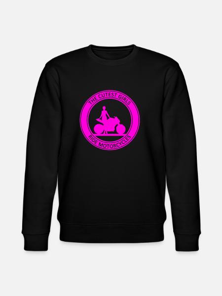 The Cutest Girls Ride Motorcycles Pink - Stanley/Stella Unisex Bio-Sweatshirt CHANGER  - Schwarz