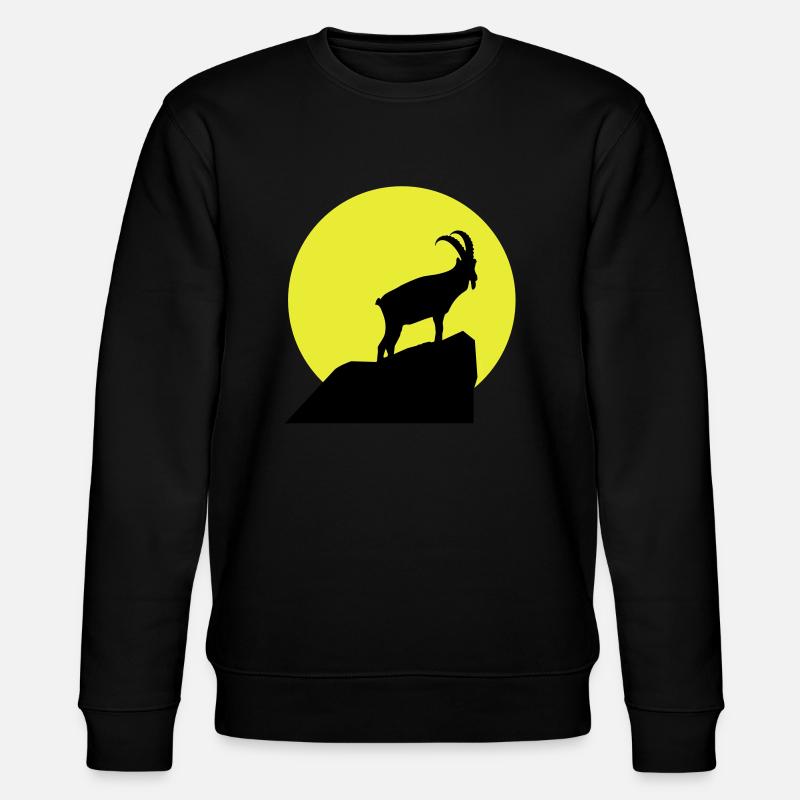 Sternzeichen Steinbock - Stanley/Stella Unisex Bio-Sweatshirt CHANGER  - Schwarz