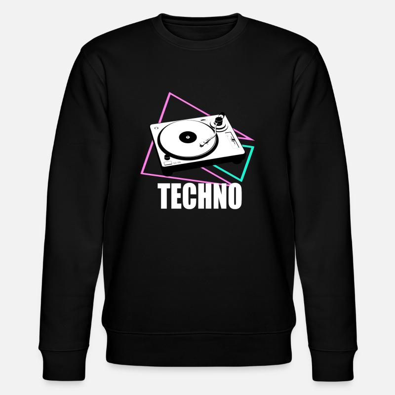 techno decks - Stanley/Stella CHANGER Unisex Organic Sweatshirt - black