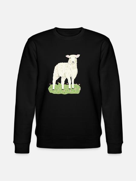 Süßes Schaf - Stanley/Stella Unisex Bio-Sweatshirt CHANGER - Schwarz