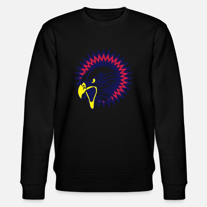 Adler Logo Kopf - Stanley/Stella Unisex Bio-Sweatshirt CHANGER  - Schwarz