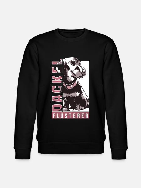 Dackel Flüsterer - Dachshunde Besitzer - Stanley/Stella Unisex Bio-Sweatshirt CHANGER - Schwarz