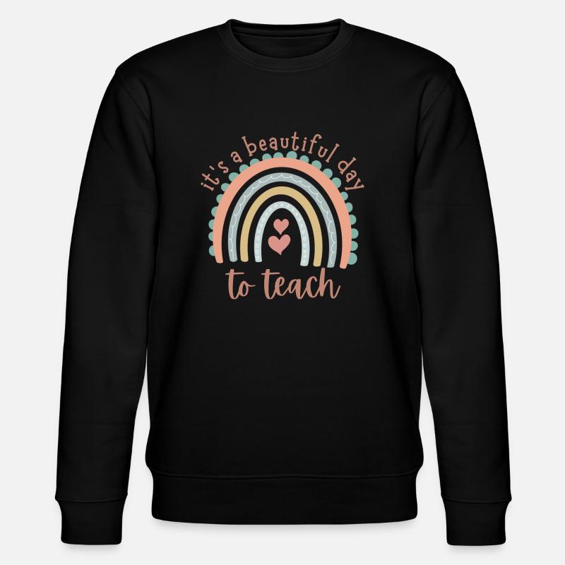 Lehrer Design - Stanley/Stella Unisex Bio-Sweatshirt CHANGER  - Schwarz