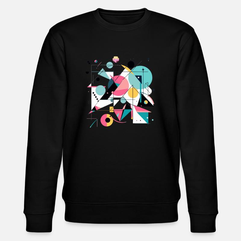 Abstraktes Design - Stanley/Stella Unisex Bio-Sweatshirt CHANGER  - Schwarz