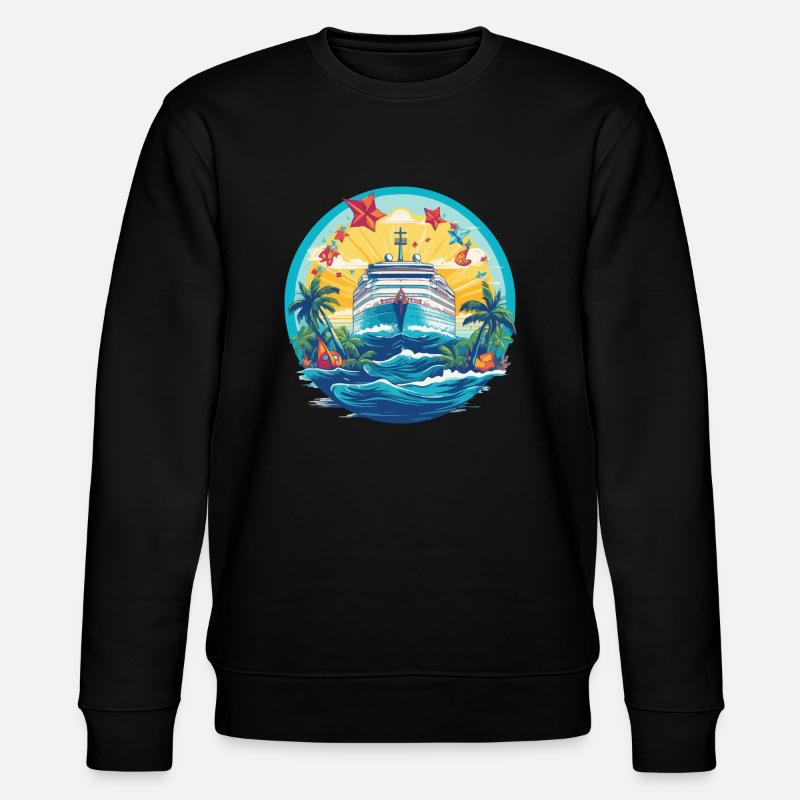 Majestätische Kreuzfahrt - Stanley/Stella Unisex Bio-Sweatshirt CHANGER  - Schwarz