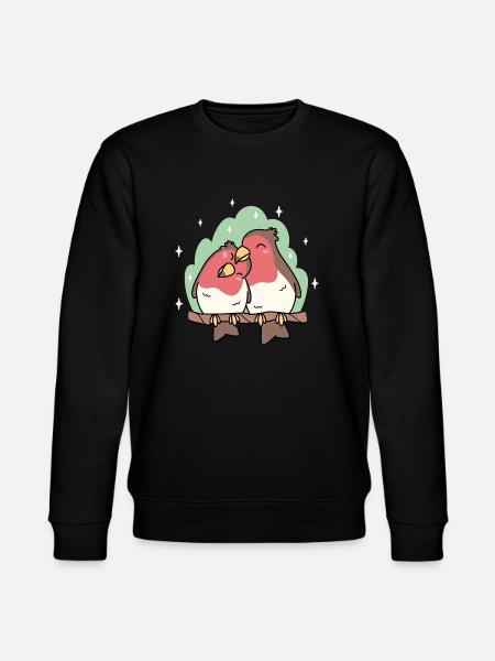 Vögel - Stanley/Stella Unisex Bio-Sweatshirt CHANGER - Schwarz