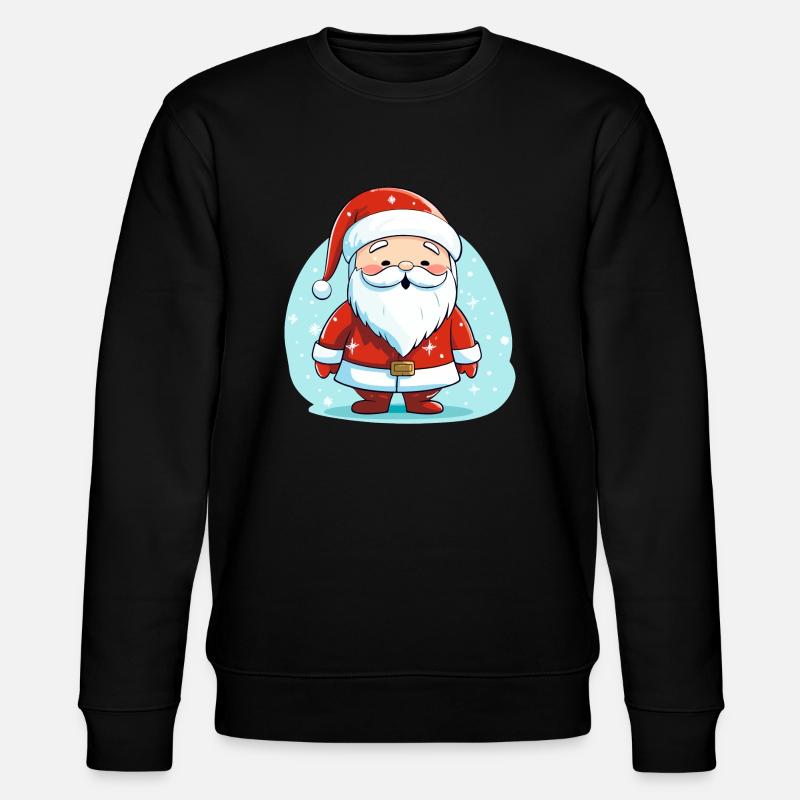 Weihnachtsmann - Stanley/Stella Unisex Bio-Sweatshirt CHANGER  - Schwarz