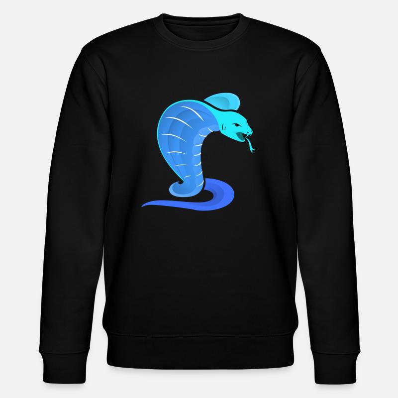 Kobra Logo - Stanley/Stella Unisex Bio-Sweatshirt CHANGER  - Schwarz