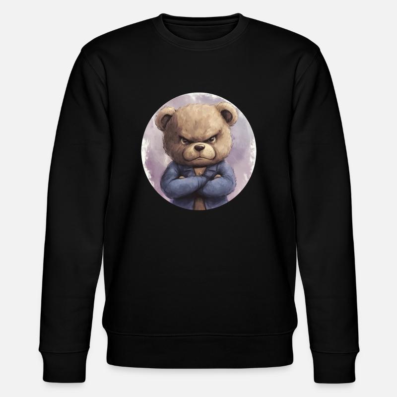 Ober-Teddy: Courageous and determined - Stanley/Stella CHANGER Unisex Organic Sweatshirt - black