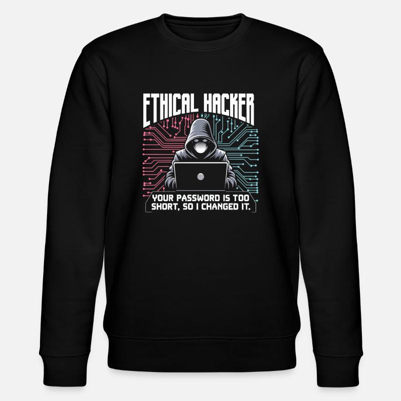 Ethischer Hacker - Stanley/Stella Unisex Bio-Sweatshirt CHANGER  - Schwarz