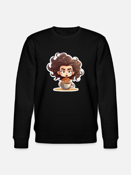Mama braucht Kaffee - Stanley/Stella Unisex Bio-Sweatshirt CHANGER - Schwarz