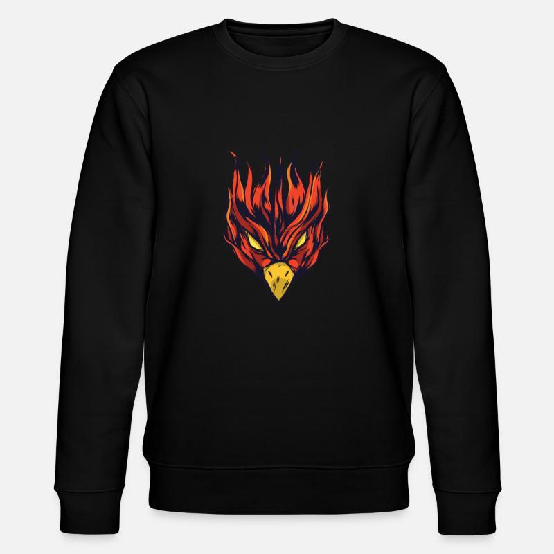 Eagle bird head fire bird - Stanley/Stella CHANGER Unisex Organic Sweatshirt - black