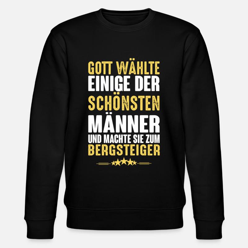 Bergsteigen - Bergsteiger - Stanley/Stella Unisex Bio-Sweatshirt CHANGER  - Schwarz