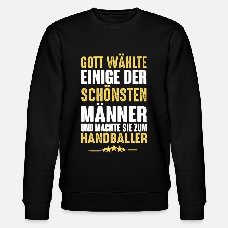 Handball - Handballer - Stanley/Stella Unisex Bio-Sweatshirt CHANGER  - Schwarz