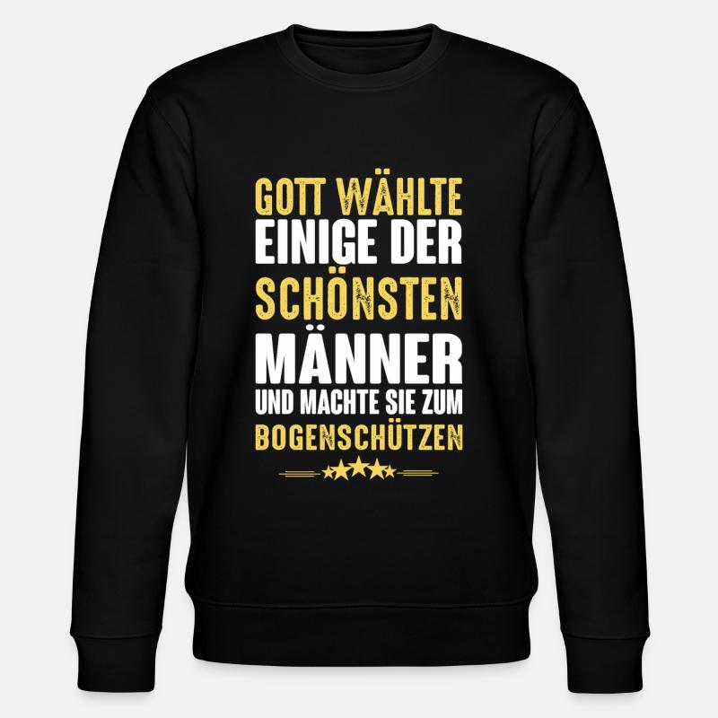 Bogenschiessen - Bogenschützen - Stanley/Stella Unisex Bio-Sweatshirt CHANGER  - Schwarz