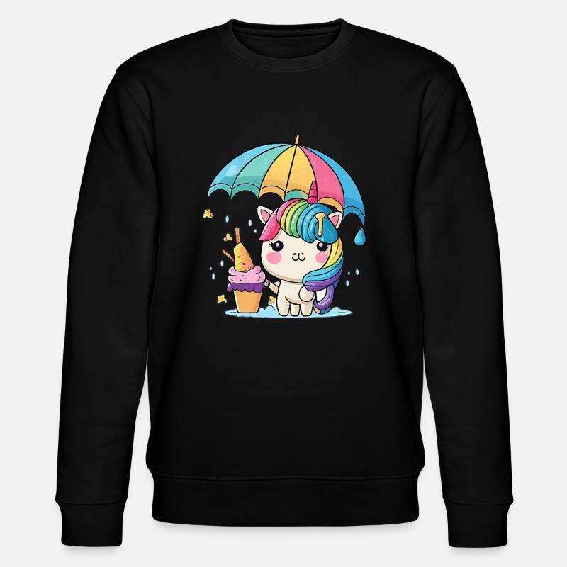 Einhorn-Zauber - Stanley/Stella Unisex Bio-Sweatshirt CHANGER  - Schwarz