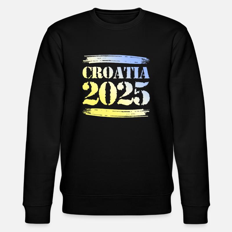 Croatia 2025 - Stanley/Stella Unisex Bio-Sweatshirt CHANGER  - Schwarz