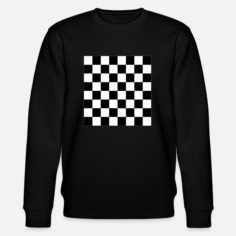 Chess Board - Vector Design - Stanley/Stella CHANGER Unisex Organic Sweatshirt - black
