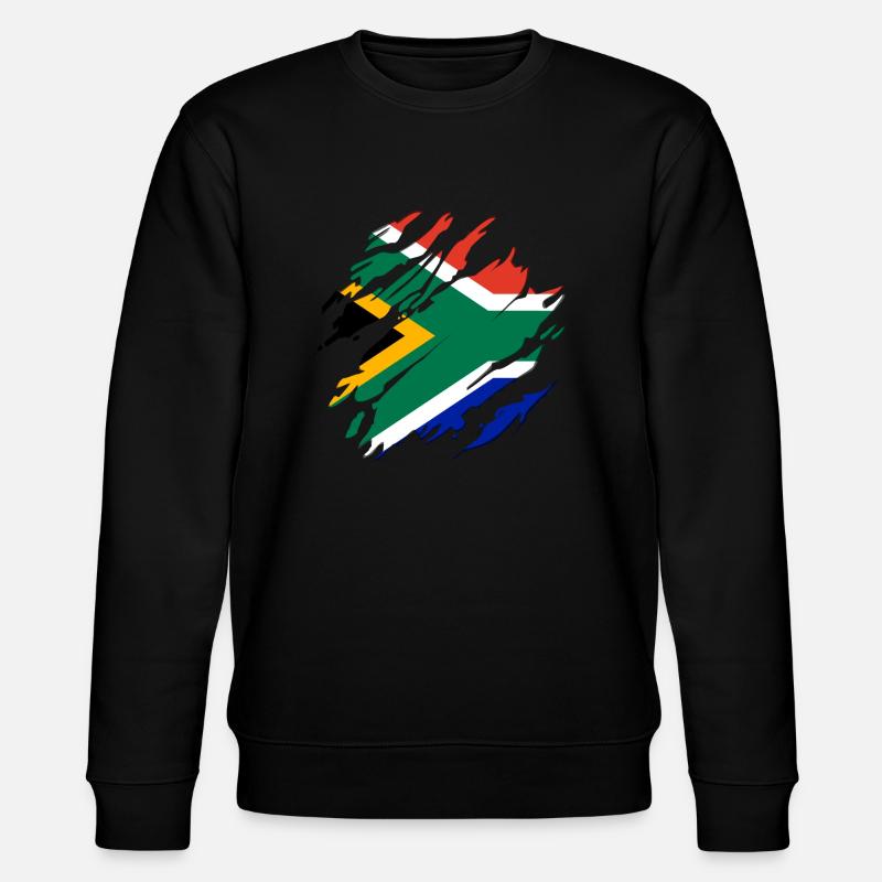 Drapeau Afrique du Sud Afrique - Sweat bio CHANGER Stanley/Stella Unisexe - noir