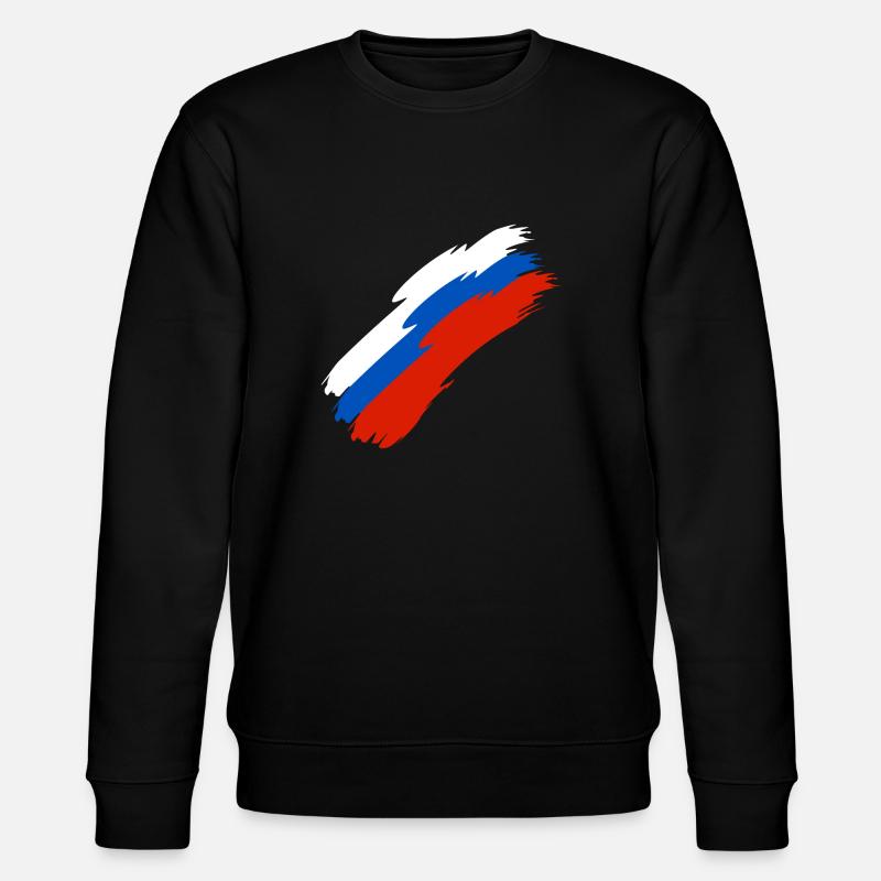 Russie drapeau couleurs - Sweat bio CHANGER Stanley/Stella Unisexe - noir