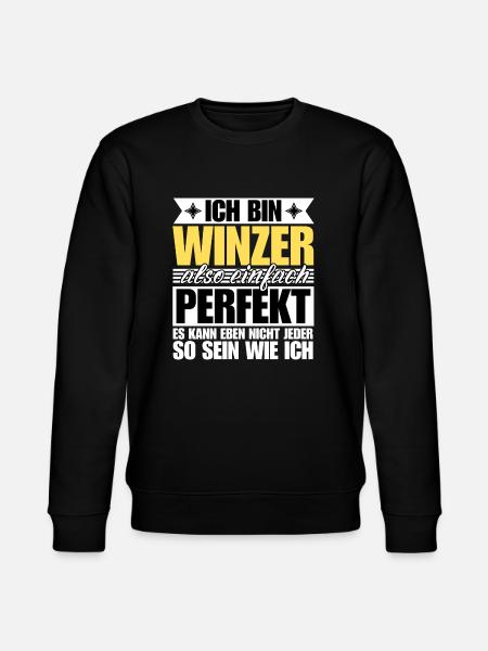 Perfekter Winzer - Stanley/Stella Unisex Bio-Sweatshirt CHANGER - Schwarz