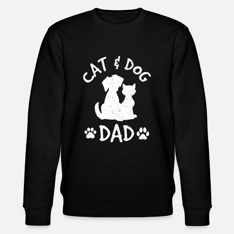 Cat & Dog Dad - Hunde - Stanley/Stella Unisex Bio-Sweatshirt CHANGER - Schwarz
