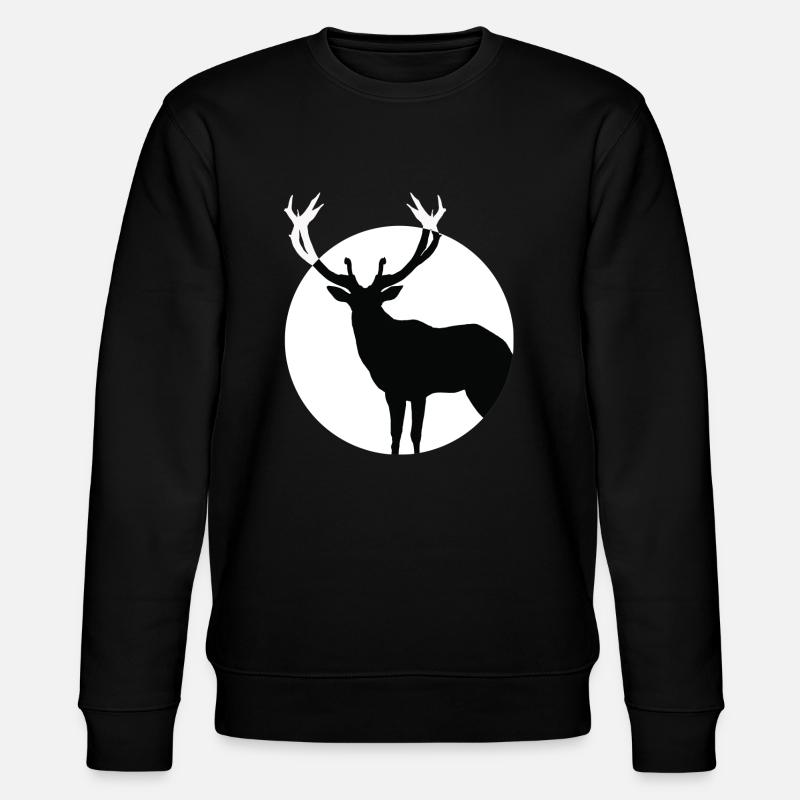 Cerf - Sweat bio CHANGER Stanley/Stella Unisexe - noir