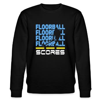 Joueur de floorball bandy-score - Sweat bio CHANGER Stanley/Stella Unisexe - noir - Devant - Nik (191cm) & Marisol (170cm)