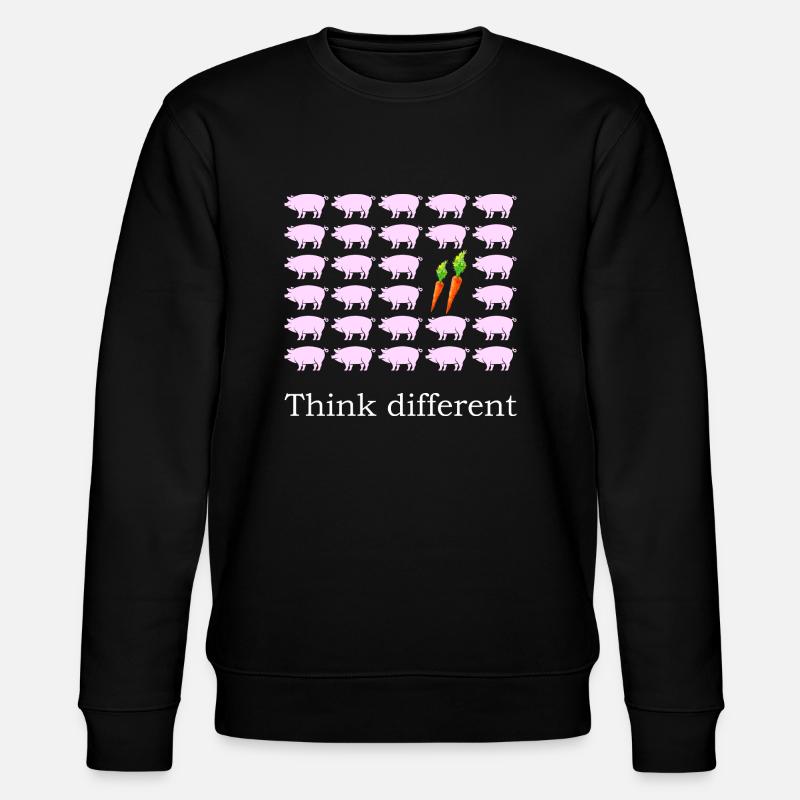 Think different - Vegetarier Bio - Stanley/Stella CHANGER Unisex Organic Sweatshirt - black