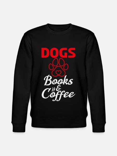 Dog books and - Stanley/Stella CHANGER Unisex Organic Sweatshirt - black