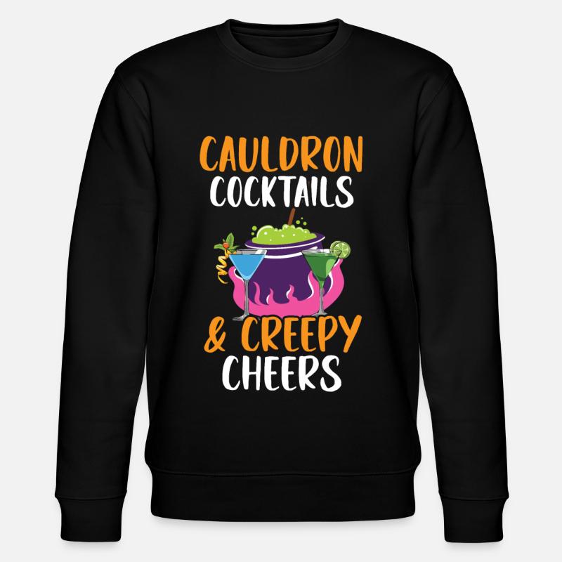 Cauldron Cocktails & Spooky Cheers Halloween - Sweat bio CHANGER Stanley/Stella Unisexe - noir