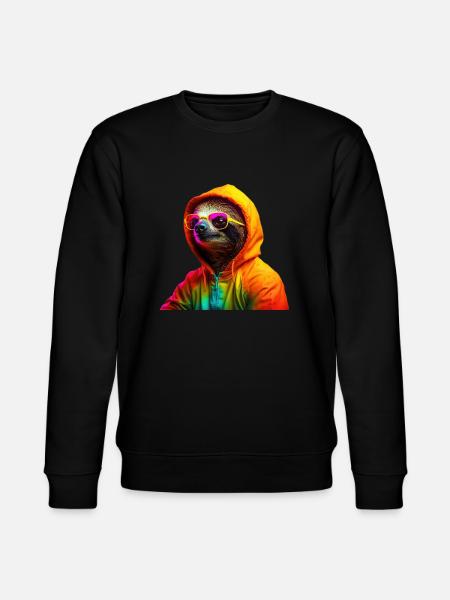 Leniwiec Okulary przeciwsłoneczne Cool Sloth Wilderness - Ekologiczna bluza unisex Stanley/Stella CHANGER  - czarny