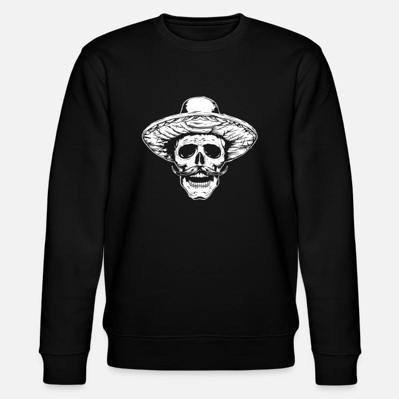 Crâne mexicain - Sweat bio CHANGER Stanley/Stella Unisexe - noir