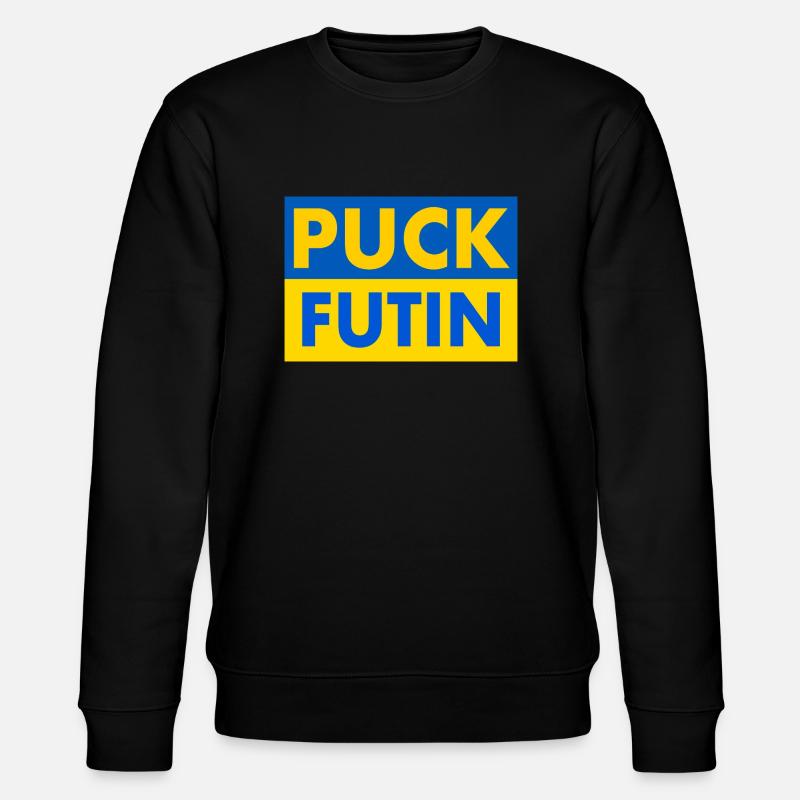 Puck futin - Stanley/Stella Unisex Bio-Sweatshirt CHANGER  - Schwarz