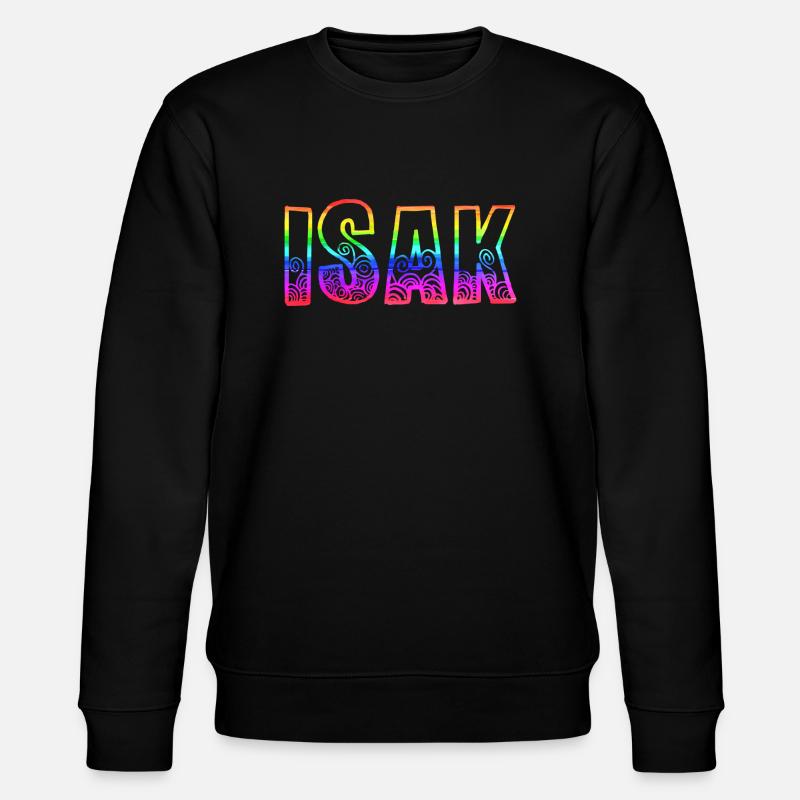 isak rs regenbogen - Stanley/Stella Unisex Bio-Sweatshirt CHANGER  - Schwarz