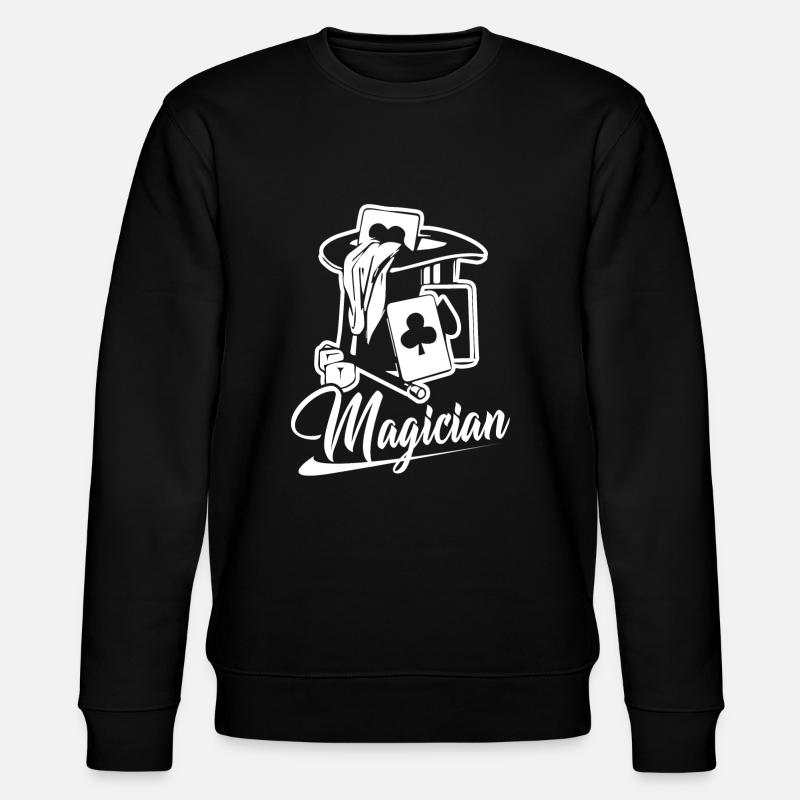 Chemise drôle de magicien - Sweat bio CHANGER Stanley/Stella Unisexe - noir