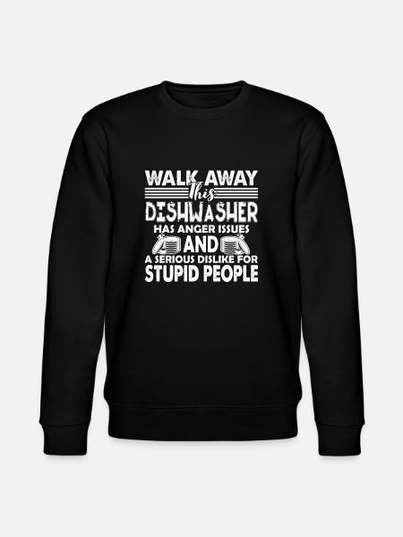 Dishwasher Dishwasher Warning - Stanley/Stella CHANGER Unisex Organic Sweatshirt - black