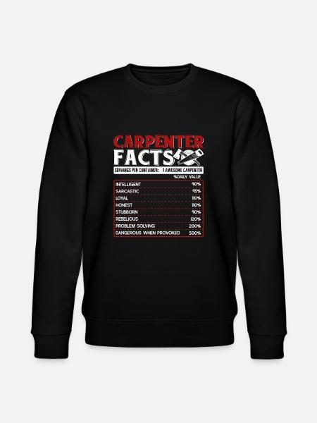 Carpenter Carpenter Facts - Stanley/Stella CHANGER Unisex Organic Sweatshirt - black