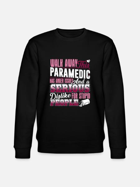 Paramedic Has Anger Issues - Stanley/Stella CHANGER Unisex Organic Sweatshirt - black