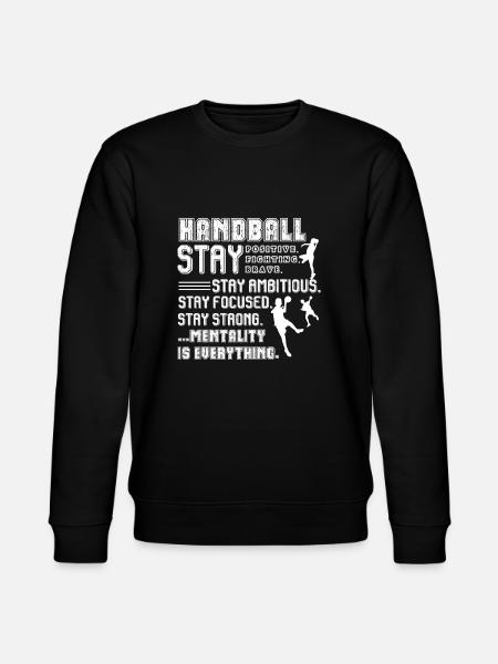 Handball Things About Handball - Stanley/Stella CHANGER Unisex Organic Sweatshirt - black