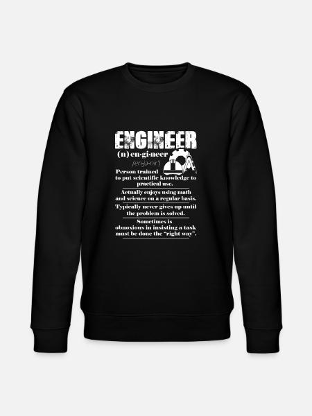 Engineer Definition - Stanley/Stella CHANGER Unisex Organic Sweatshirt - black